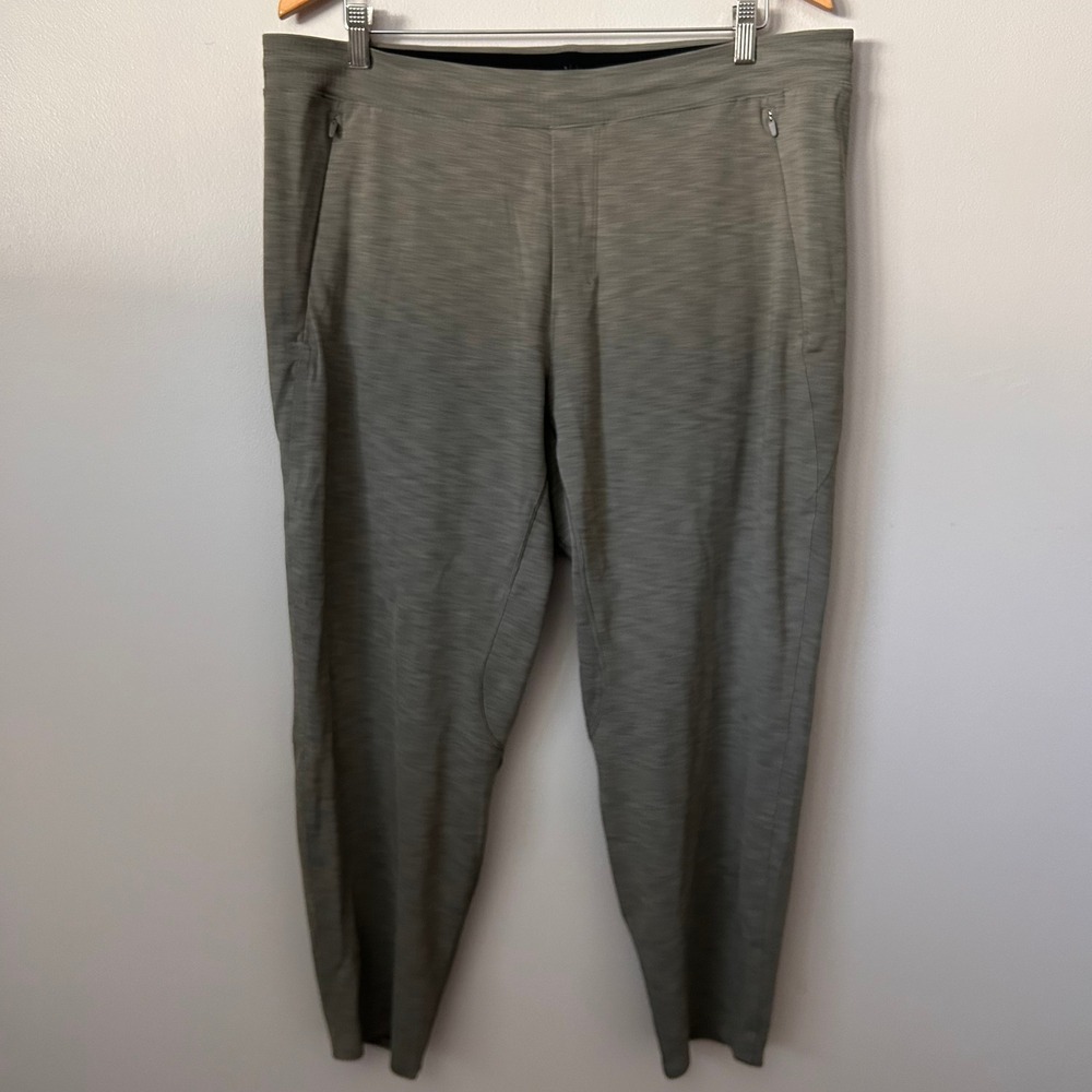 Lululemon‎ Balancer Pants Mens XXL Sage Green Heathered Tapered Activewear